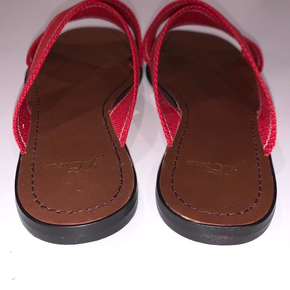 NEW J. Crew Skinny Stripe Webbing Flat Sandals - Picture 5 of 8